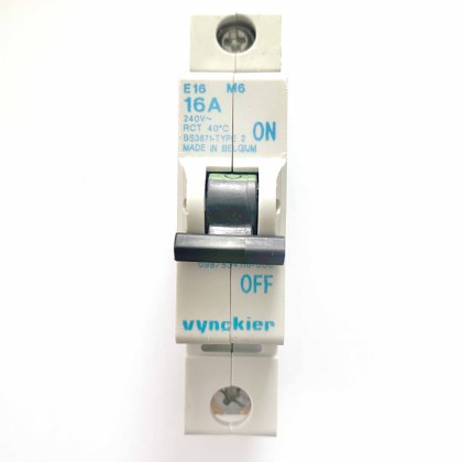 GEC Vynckier E16 M6 16A 16 Amp MCB Circuit Breaker Type 2